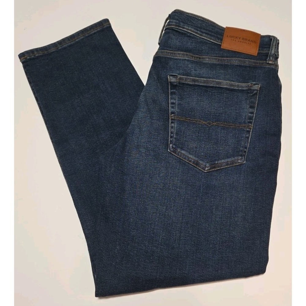 Lucky Brand Mens 223 Straight Advanced Stretch Denim Jeans  Blue Sz 38 X 32
